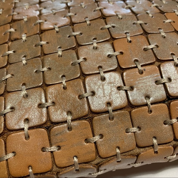 CEM Brazil Leather Crossbody Bag Metallic Tan - Picture 7 of 13